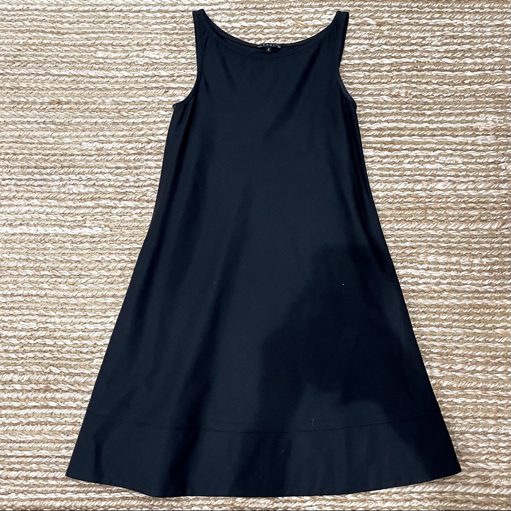 Theory Black Sleeveless Mini Dress